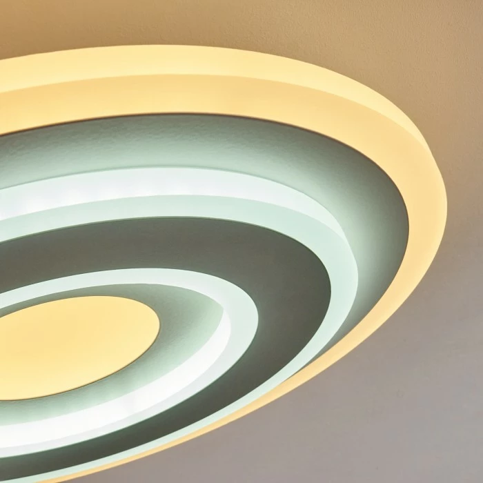 Hofstein Wawo Deckenpanel LED Grau, Weiß, 1-flammig, Fernbedienung 6 Hofstein Wawo Deckenpanel LED Grau, Weiß, 1-flammig, Fernbedienung – Bild 6