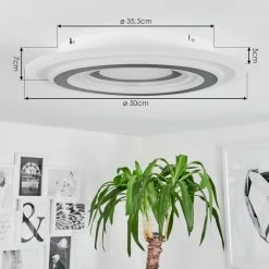 Hofstein Wawo Deckenpanel LED Weiß, 1-flammig, Fernbedienung -LED Leuchten Verkäufe wawo deckenpanel h3570210 3