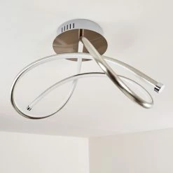 Hofstein Wengi Deckenleuchte LED Nickel-Matt, 1-flammig -LED Leuchten Verkäufe wengi deckenleuchte h3268919 do1 11