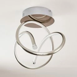 Hofstein Wengi Deckenleuchte LED Nickel-Matt, 1-flammig -LED Leuchten Verkäufe wengi deckenleuchte h3268919 do1 7