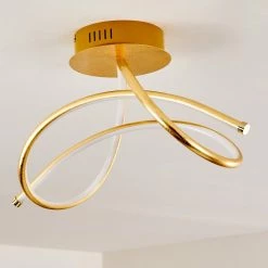 Hofstein Wengi Deckenleuchte LED Gold, 1-flammig -LED Leuchten Verkäufe wengi deckenleuchte h3269213 do1 14