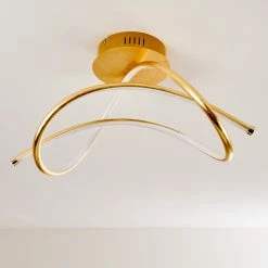 Hofstein Wengi Deckenleuchte LED Gold, 1-flammig -LED Leuchten Verkäufe wengi deckenleuchte h3269213 do1 18