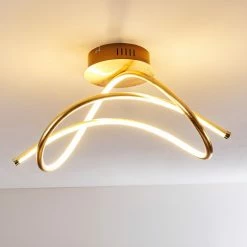 Hofstein Wengi Deckenleuchte LED Gold, 1-flammig -LED Leuchten Verkäufe wengi deckenleuchte h3269213 do1 5