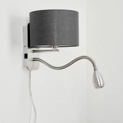 Hofstein Wiby Wandleuchte LED Nickel-Matt, 2-flammig -LED Leuchten Verkäufe wiby wandleuchte h3588390 7