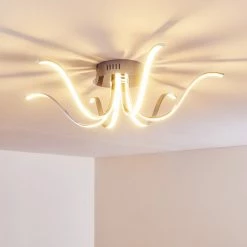 Hofstein Wikon Deckenleuchte LED Chrom, 6-flammig -LED Leuchten Verkäufe wikon deckenleuchte h3268926 do2 12