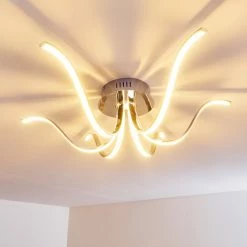 Hofstein Wikon Deckenleuchte LED Chrom, 6-flammig -LED Leuchten Verkäufe wikon deckenleuchte h3268926 do2 18