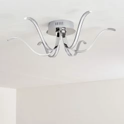 Hofstein Wikon Deckenleuchte LED Chrom, 6-flammig -LED Leuchten Verkäufe wikon deckenleuchte h3268926 do2 19