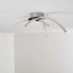 Hofstein Wikon Deckenleuchte LED Nickel-Matt, 3-flammig -LED Leuchten Verkäufe wikon deckenleuchte h3268933 do1 16