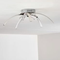 Hofstein Wikon Deckenleuchte LED Nickel-Matt, 5-flammig -LED Leuchten Verkäufe wikon deckenleuchte h3271964 do2 11