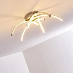 Hofstein Wikon Deckenleuchte LED Nickel-Matt, 5-flammig -LED Leuchten Verkäufe wikon deckenleuchte h3271964 do2 16