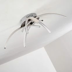 Hofstein Wikon Deckenleuchte LED Nickel-Matt, 5-flammig -LED Leuchten Verkäufe wikon deckenleuchte h3271964 do2 17