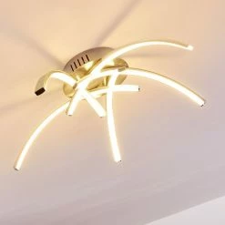 Hofstein Wikon Deckenleuchte LED Nickel-Matt, 5-flammig -LED Leuchten Verkäufe wikon deckenleuchte h3271964 do2 18