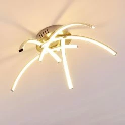 Hofstein Wikon Deckenleuchte LED Nickel-Matt, 5-flammig -LED Leuchten Verkäufe wikon deckenleuchte h3271964 do2 4