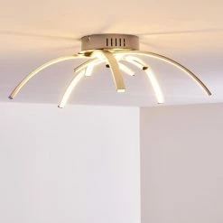 Hofstein Wikon Deckenleuchte LED Nickel-Matt, 5-flammig -LED Leuchten Verkäufe wikon deckenleuchte h3271964 do2 7