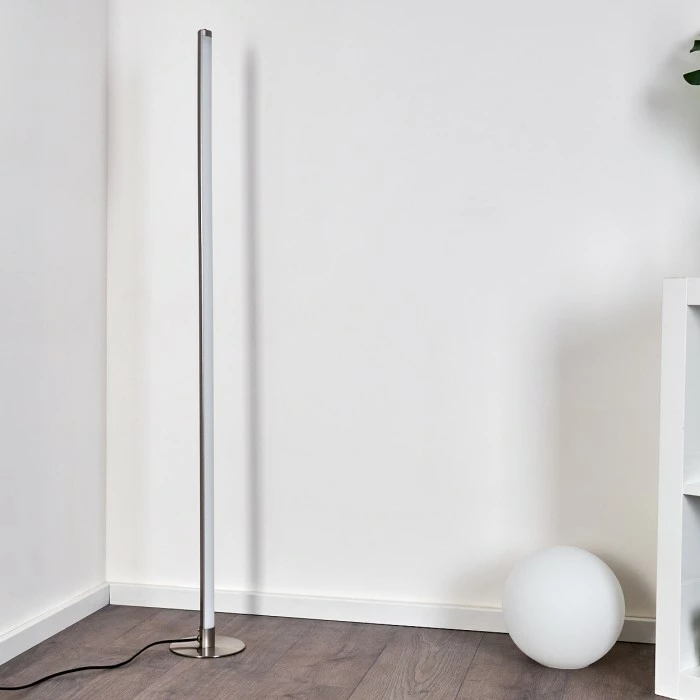 Hofstein Wila Stehlampe LED Nickel-Matt, 1-flammig 12 Hofstein Wila Stehlampe LED Nickel-Matt, 1-flammig – Bild 12