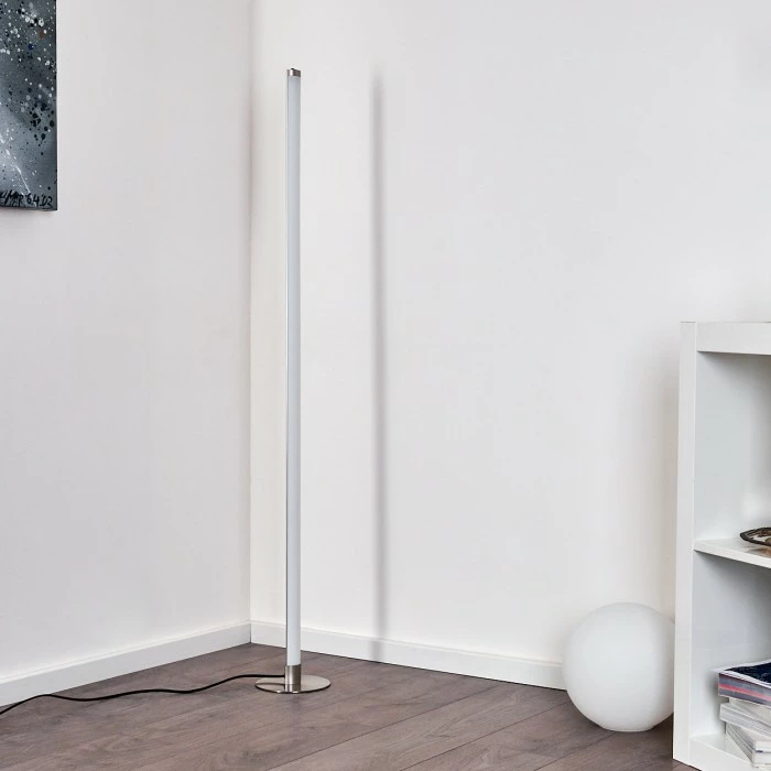 Hofstein Wila Stehlampe LED Nickel-Matt, 1-flammig 15 Hofstein Wila Stehlampe LED Nickel-Matt, 1-flammig – Bild 15