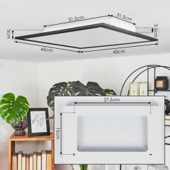 Hofstein Wilderswil Deckenpanel LED Wei&szlig;, 1-flammig -LED Leuchten Verkäufe wilderswil deckenpanel h3550410 3