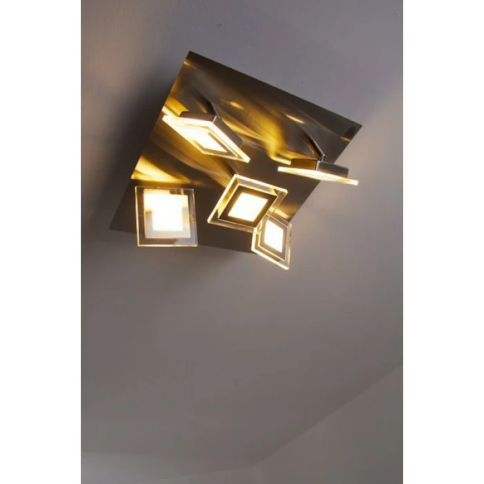 Wofi Leuchten Wofi Cholet Deckenleuchte LED Nickel-Matt, 5-flammig 18 Wofi Leuchten Wofi Cholet Deckenleuchte LED Nickel-Matt, 5-flammig – Bild 18