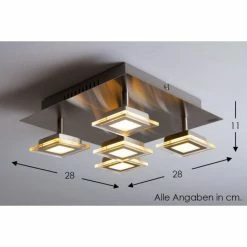 Wofi Leuchten Wofi Cholet Deckenleuchte LED Nickel-Matt, 5-flammig 20 Wofi Leuchten Wofi Cholet Deckenleuchte LED Nickel-Matt, 5-flammig -LED Leuchten Verkäufe wofi cholet deckenleuchte 9197 05 64 0000 do1 2