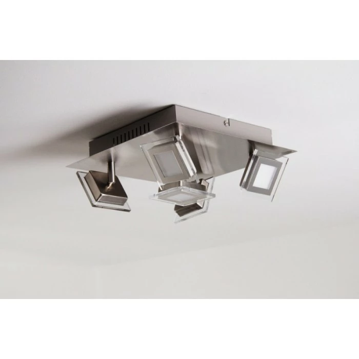 Wofi Leuchten Wofi Cholet Deckenleuchte LED Nickel-Matt, 5-flammig 4 Wofi Leuchten Wofi Cholet Deckenleuchte LED Nickel-Matt, 5-flammig – Bild 4
