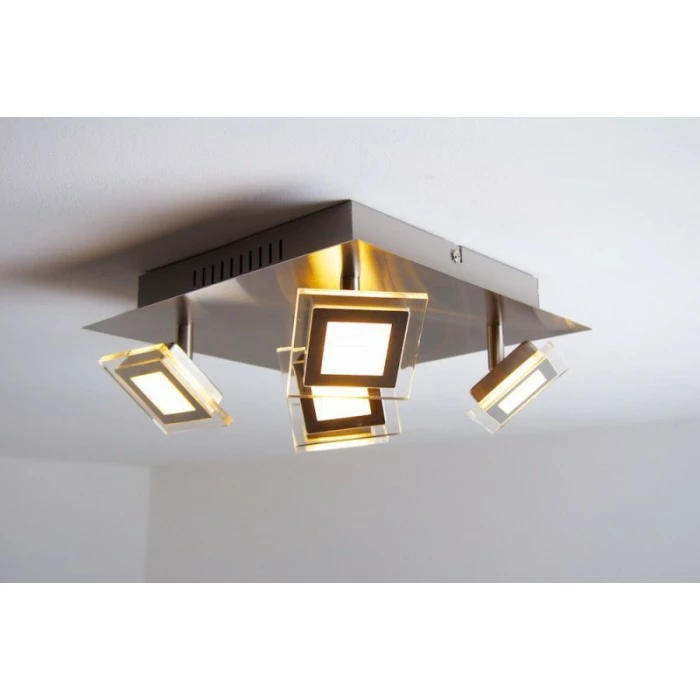 Wofi Leuchten Wofi Cholet Deckenleuchte LED Nickel-Matt, 5-flammig 9 Wofi Leuchten Wofi Cholet Deckenleuchte LED Nickel-Matt, 5-flammig – Bild 9