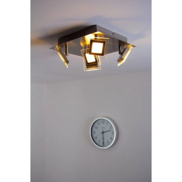 Wofi Leuchten Wofi Cholet Deckenleuchte LED Nickel-Matt, 5-flammig 10 Wofi Leuchten Wofi Cholet Deckenleuchte LED Nickel-Matt, 5-flammig – Bild 10