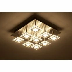 Wofi Leuchten Wofi Cholet Deckenleuchte LED Nickel-Matt, 9-flammig -LED Leuchten Verkäufe wofi cholet deckenleuchte 9197 09 64 0000 do1 5