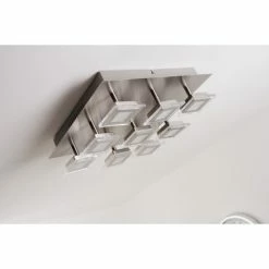 Wofi Leuchten Wofi Cholet Deckenleuchte LED Nickel-Matt, 9-flammig -LED Leuchten Verkäufe wofi cholet deckenleuchte 9197 09 64 0000 do1 6