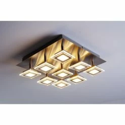 Wofi Leuchten Wofi Cholet Deckenleuchte LED Nickel-Matt, 9-flammig -LED Leuchten Verkäufe wofi cholet deckenleuchte 9197 09 64 0000 do1 7