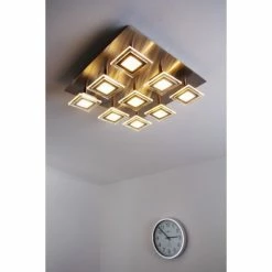 Wofi Leuchten Wofi Cholet Deckenleuchte LED Nickel-Matt, 9-flammig -LED Leuchten Verkäufe wofi cholet deckenleuchte 9197 09 64 0000 do1 9