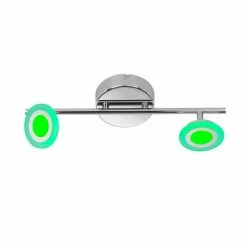 Wofi Leuchten Wofi GEMMA Deckenleuchte LED Chrom, 4-flammig, Fernbedienung, Farbwechsler -LED Leuchten Verkäufe wofi gemma deckenleuchte 7228 03 01 6000 3