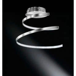 Wofi Leuchten Wofi LAVAL Deckenleuchte LED Nickel-Matt, 1-flammig