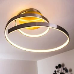 Wofi Leuchten Wofi LAVAL Deckenleuchte LED Nickel-Matt, 1-flammig -LED Leuchten Verkäufe wofi laval deckenleuchte 9369 01 64 1000 do1 15