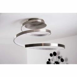 Wofi Leuchten Wofi LAVAL Deckenleuchte LED Nickel-Matt, 1-flammig -LED Leuchten Verkäufe wofi laval deckenleuchte 9369 01 64 1000 do1 6