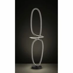 Wofi Leuchten MADISON Standleuchte LED Schwarz, 1-flammig, Fernbedienung -LED Leuchten Verkäufe wofi leuchten madison standleuchte 115552 3