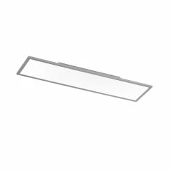 Wofi Leuchten Wofi MILO Deckenleuchte LED Silber, 1-flammig, Fernbedienung, Farbwechsler -LED Leuchten Verkäufe wofi milo deckenleuchte 9694 01 70 7123 6