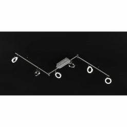 Wofi Leuchten Wofi MONZA Deckenleuchte LED Nickel-Matt, 6-flammig