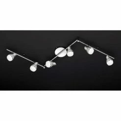Wofi Leuchten Wofi NANTES Deckenleuchte LED Chrom, 6-flammig
