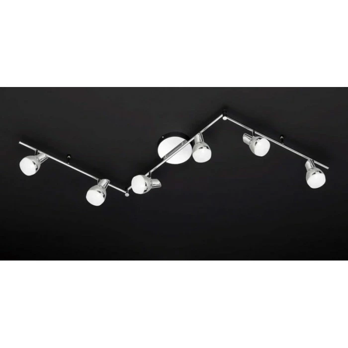 Wofi Leuchten Wofi NANTES Deckenleuchte LED Chrom, 6-flammig 1 Wofi Leuchten Wofi NANTES Deckenleuchte LED Chrom, 6-flammig