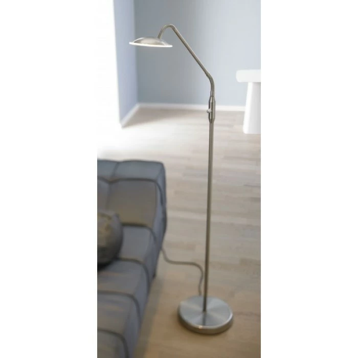 Wofi Leuchten Wofi TWIN Standleuchte LED Nickel-Matt, 1-flammig 1 Wofi Leuchten Wofi TWIN Standleuchte LED Nickel-Matt, 1-flammig