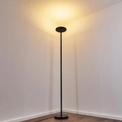 Hofstein Wonsbek Deckenfluter LED Schwarz, 1-flammig -LED Leuchten Verkäufe wonsbek deckenfluter h3269374 do1 18