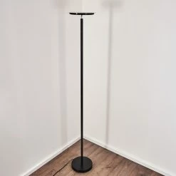 Hofstein Wonsbek Deckenfluter LED Schwarz, 1-flammig -LED Leuchten Verkäufe wonsbek deckenfluter h3269374 do1 24