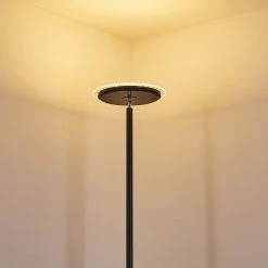 Hofstein Wonsbek Deckenfluter LED Schwarz, 1-flammig -LED Leuchten Verkäufe wonsbek deckenfluter h3269374 do1 3