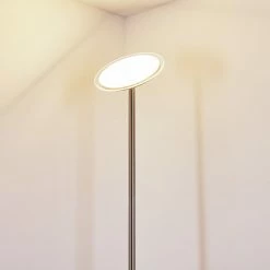 Hofstein Wonsbek Deckenfluter LED Nickel-Matt, 1-flammig -LED Leuchten Verkäufe wonsbek deckenfluter h3297315 do1 11