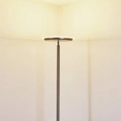 Hofstein Wonsbek Deckenfluter LED Nickel-Matt, 1-flammig -LED Leuchten Verkäufe wonsbek deckenfluter h3297315 do1 18