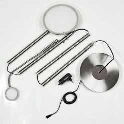 Hofstein Wonsbek Deckenfluter LED Nickel-Matt, 2-flammig -LED Leuchten Verkäufe wonsbek deckenfluter h3426166 4