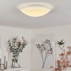 Hofstein Worben Deckenleuchte LED Wei&szlig;, 1-flammig -LED Leuchten Verkäufe worben deckenleuchte h3542354 9