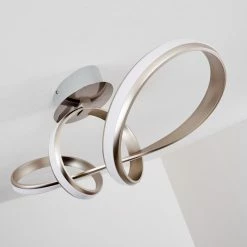 Hofstein Woyens Deckenleuchte LED Stahl geb&uuml;rstet, 1-flammig -LED Leuchten Verkäufe woyens deckenleuchte h3268940 do1 16