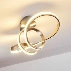 Hofstein Woyens Deckenleuchte LED Stahl geb&uuml;rstet, 1-flammig -LED Leuchten Verkäufe woyens deckenleuchte h3268940 do1 20