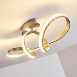 Hofstein Woyens Deckenleuchte LED Stahl geb&uuml;rstet, 1-flammig -LED Leuchten Verkäufe woyens deckenleuchte h3268940 do1 3